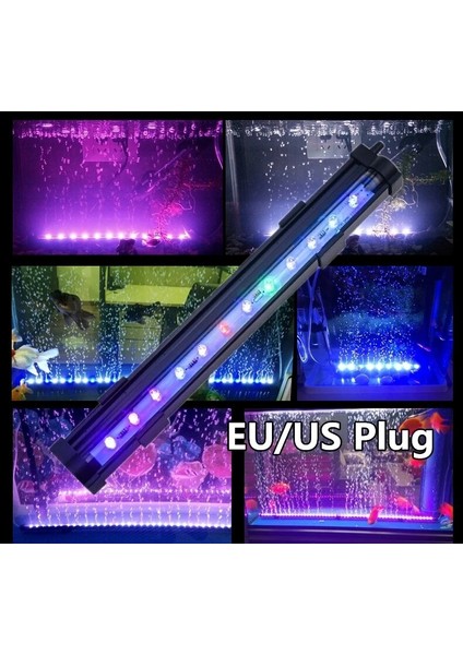 Db-15 Abd Stili Akvaryum LED Balık Tankı Lambası Su Geçirmez Kabarcık Renkli Işık Çubuğu Balık Tankı Şerit Işık Lambası Euus Plug Sucul Pet Malzemeleri Satışı (Yurt Dışından)