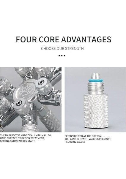 W02-02 Stili Paslanmaz Çelik Akvaryum Çok Kanallı Co2 Dağıtıcı, Solenoid Valf Kabarcık Sayacı Co2 Regülatörü Co2ince Ayar Şant Için Kullanılır (Yurt Dışından) indirimleri