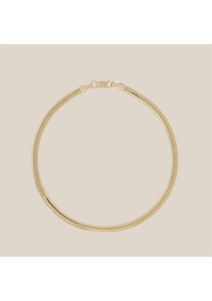 2.5 mm Yılan Zincir Altın Bileklik