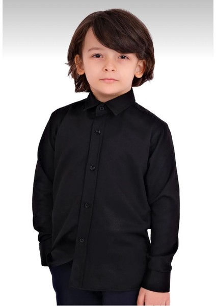 23 Nisan 29 Ekim 10 Kasım Günlük ve Özel Gün Düz Renk Çocuk Gömlek