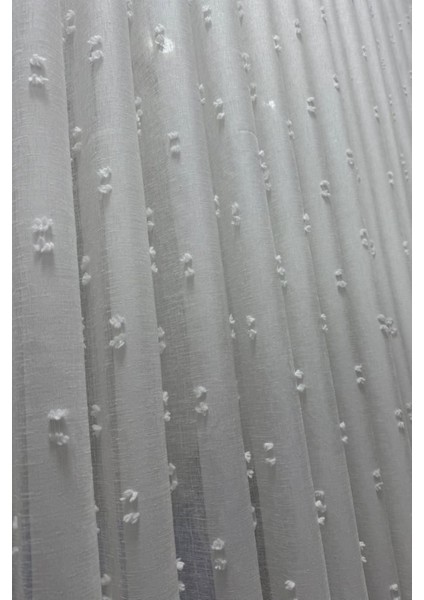 Linen Ponpon Tül Perde|1/3 Sık Pile| Keten Kumaş, Ağır Gramaj, Kurşun Etekli | Zarif ve Şık modelleri