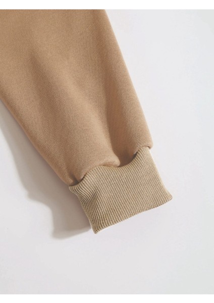 Kadın Oversize Beyaz Kalp Baskılı 3iplik Sweatshirt modelleri