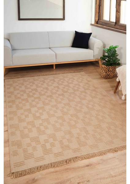 Natura 6664 Doğal Jüt Kilim Bej Renkli Yumuşak Dokulu Şık Tasarımlı Kilim Modern Dokuma Kilim modelleri