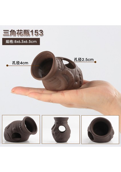 ST153 Stili Resim Olarak Pet Balık Tankı Süslemeleri Karides Akvaryum Seramik Süsleme Manzara Mor Kum Çömlek Gizle Ev Cins Yer Driftwood (Yurt Dışından)