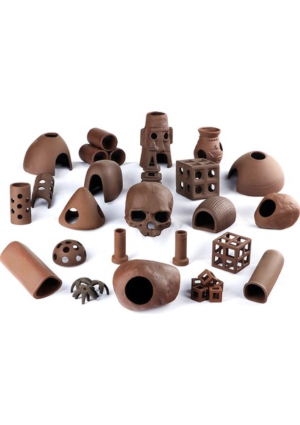 ST153 Stili Resim Olarak Pet Balık Tankı Süslemeleri Karides Akvaryum Seramik Süsleme Manzara Mor Kum Çömlek Gizle Ev Cins Yer Driftwood (Yurt Dışından) fiyatları