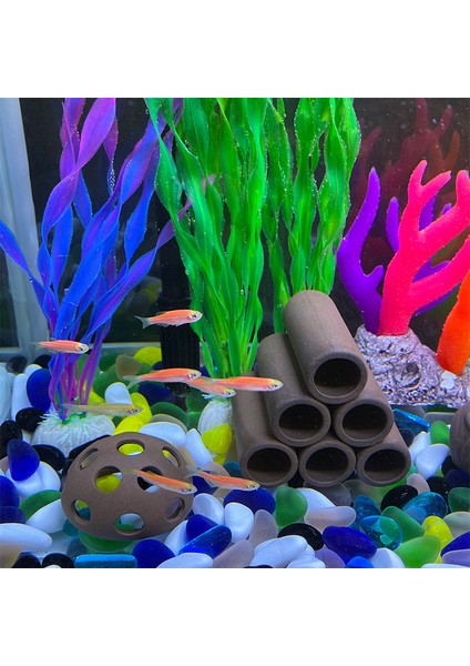 ST153 Stili Resim Olarak Pet Balık Tankı Süslemeleri Karides Akvaryum Seramik Süsleme Manzara Mor Kum Çömlek Gizle Ev Cins Yer Driftwood (Yurt Dışından) modelleri