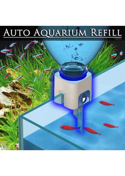 Mavi Stil Otomatik Su Repleg Cihazı Akvaryum Balık Tankı Duvara Monte Su Seviyesi Ayar Aracı Ev Aksesuarları Için Ücretsiz Gemi (Yurt Dışından) fiyatları