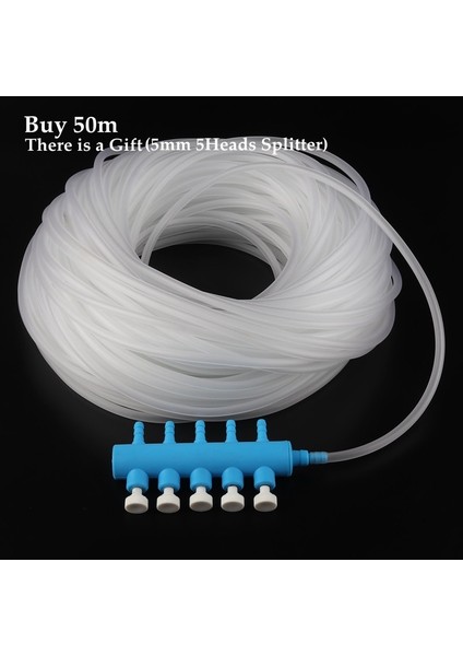 20M Hortum Stili 5~50M 4*6mm Akvaryum Elastik Havalandırma Hortumu Balık Tankı Hava Pompası Yumuşak Boru Esnek Oksijen Pompası Hortumu Tüp Hattı (Yurt Dışından)