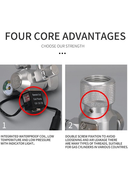 R101 Stili G5-8 Abd Domuzu Wyın Akvaryum Co2 Regülatörü, Kabarcık Sayacı Ince Ayar Valfi ile 360° Dönen Co2 Elektromanyetik Basınç Düşürme Ekipmanı (Yurt Dışından) modelleri