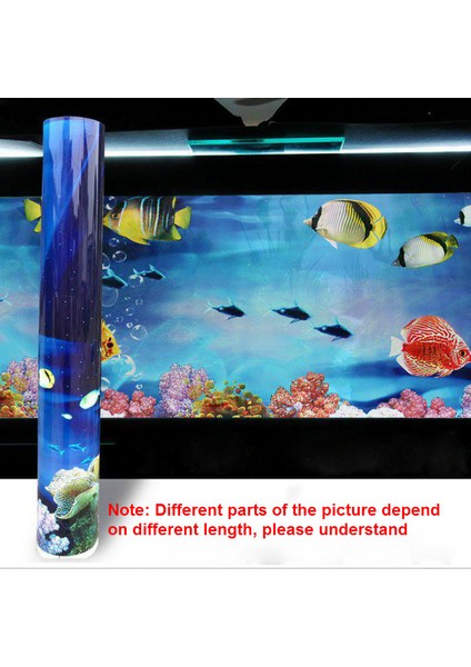 C Stili 50X100CM Pvc Akvaryum Arka Plan Dekorasyon Çift Taraflı Balık Tankı Arka Plan Sticker Okyanus Taş Balık Bitki Acuario Dekor Süs Posteri (Yurt Dışından) fırsatları