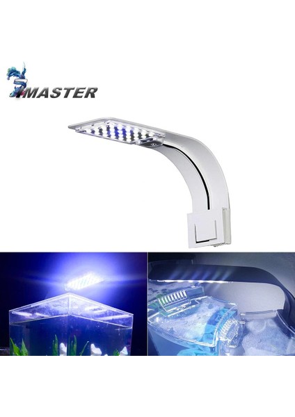 X3 Beyaz Işık Stili Süper Ince LED Akvaryum Işık Aydınlatma Bitkileri Işık Büyümek Sucul Bitki Aydınlatma Balık Tankı Için Su Geçirmez Klipsli Lamba (Yurt Dışından)