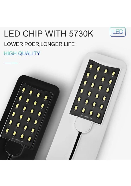 X3 Beyaz Işık Stili Süper Ince LED Akvaryum Işık Aydınlatma Bitkileri Işık Büyümek Sucul Bitki Aydınlatma Balık Tankı Için Su Geçirmez Klipsli Lamba (Yurt Dışından)
