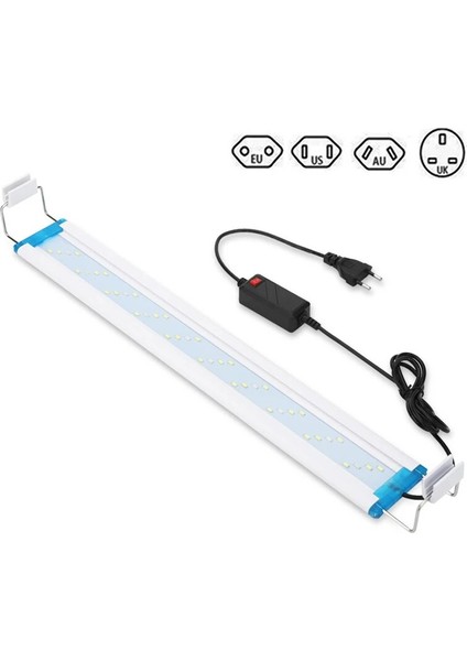 300 Beyaz Stil Akvaryum LED Işığı, Akvaryum Görüntüleme Manzarası, Su Yosunu LED Işığı, Genişletilebilir cm Su Geçirmez Klipsli Işık (Yurt Dışından) fırsatları