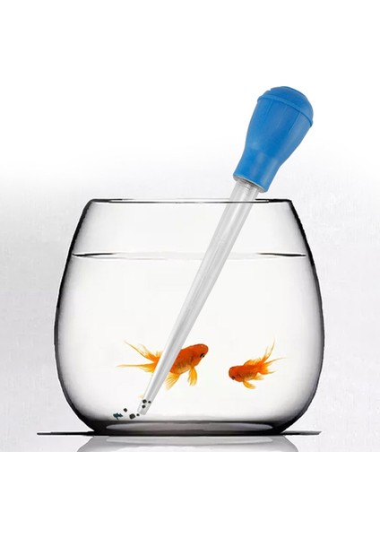 Mavi Stil Akvaryum Pipeti Için Manuel Mini Emme Borusu Balık Tankı Sifon Temizlik Araçları Tortu Kalan Su Temizleme Filtre Pompası 28CM (Yurt Dışından) fırsatları