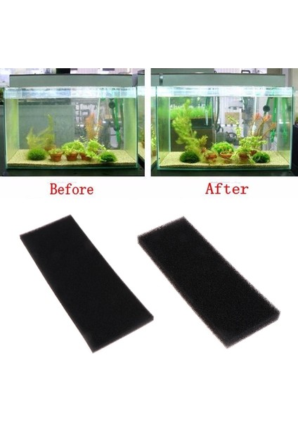 Siyah Stil 2 Adet Akvaryum Biyokimyasal Pamuk Filtre Köpük Balık Tankı Sünger Filtrasyon Pedi Yeni (Yurt Dışından)
