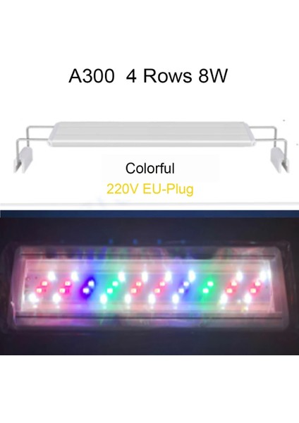 A300-C Eu-Fiş Stili LED Akvaryum Aydınlatması Tatlı Su Ayarlanabilir Klipsli Balık Tanklar Için LED Lamba Aqua Bitkileri Işık Büyütür (Yurt Dışından)