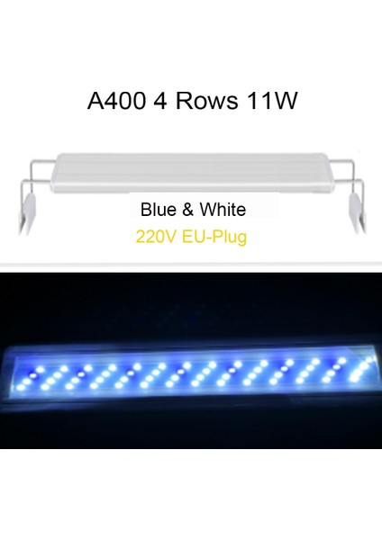 A400-BW Eu-Fiş Stili LED Akvaryum Aydınlatması Tatlı Su Ayarlanabilir Klipsli Balık Tanklar Için LED Lamba Aqua Bitkileri Işık Büyütür (Yurt Dışından)