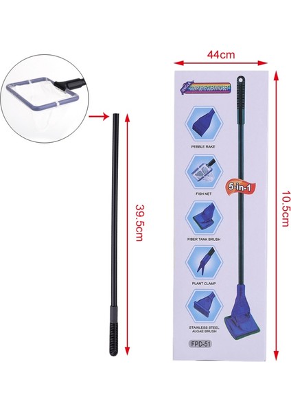 Siyah Stil 5'li Cam Akvaryum Temizlik Seti Süpürge Filtre Fırçası Balık Ağı Uzun Sap Temizleyici Çakıl Tarama Yosun Kazıyıcı Temizlik Aracı (Yurt Dışından) fiyatları