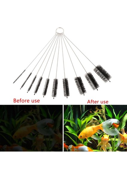 Beyaz Stil Akvaryum Fırça Seti Boru Temizleme Aracı Içme Pipeti Gözlük Klavye Takı Şişe Kavanoz Ev Kit'i (Yurt Dışından) modelleri