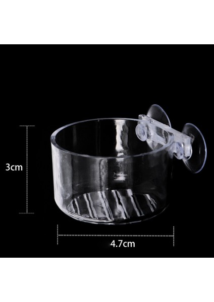 L Tarzı Akvaryum Balıkları Tankı Sucul Besleyici Balık Tankı Malzemeleri Cam Saksı Bitki Besleme Bardak Tutucu Karides 1 Adet (Yurt Dışından)