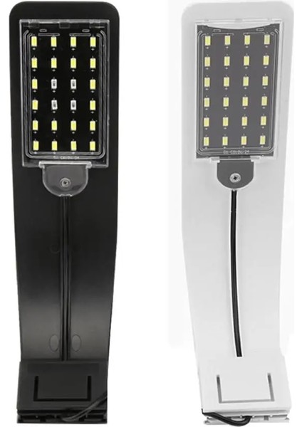 Mavi Beyaz Siyah Stil Süper Ince 10W LED Su Geçirmez Akvaryum Işık Balık Tankı Su Bitkileri Için Büyümek Aydınlatma Klipsli Lamba Ab Tak Kablo Balık Malzemeleri (Yurt Dışından)