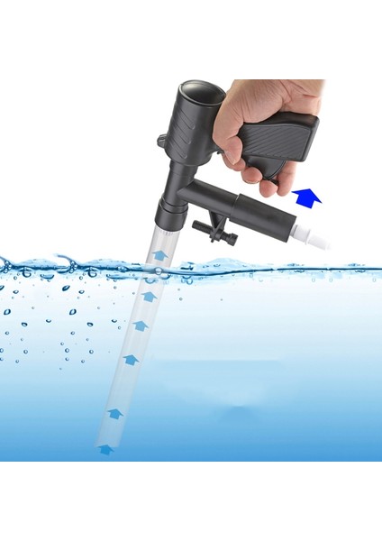 Akvaryum Balık Tankı Su Değişim Pompası Akvaryum Temizlik Aracı Su Değiştirici Çakıl Temizleyici Sifon Filtre Pompası Manuel (Yurt Dışından)
