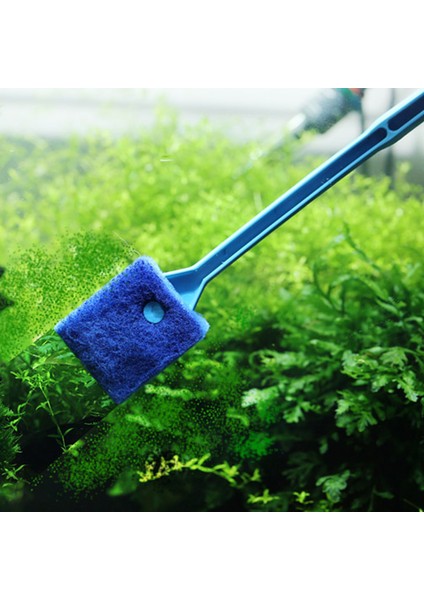 Yeşil 40CM Tarzı 1 Adet Akvaryum Balık Tankı Temizleyici Cam Yosunu Kazıyıcı Çift Taraflı Plastik Sünger Temizleme Fırçası Temizleyici Aracı Acuarios (Yurt Dışından) indirimleri