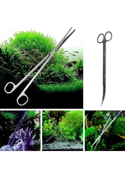 No.1 Tarzı Akvaryum Bakım Araçları Kiti Cımbızlar Canlı Bitkiler Çim Eğri & Düz Cımbızlar Eğri Veya Düz Cımbızlar Araçları (Yurt Dışından) modelleri