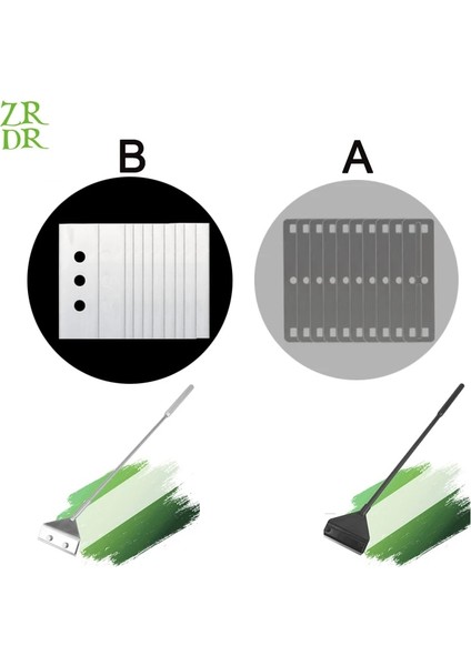 A-Blade-10 Adet Tarzı Zrdr Akvaryum Temizleme Aleti Bıçağı, Balık Tankı Yosun Temizleme Kazıyıcı Aksesuarları Sarf Malzemeleri, 25CM Metal Bağlantı Çubuğu (Yurt Dışından) fiyatları