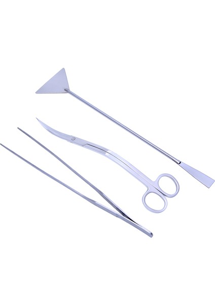 Gümüş Tarzı Paslanmaz Çelik Akvaryum Akvaryum Bakımı Düzeltme Araçları Kiti Canlı Bitki Bakımı Cımbız Seviyeleme Aracı Kiti (Yurt Dışından)