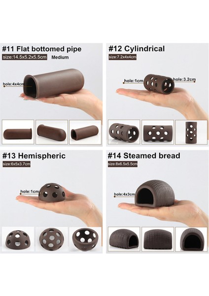 No 1 Tarzı 1 Parça Eramic Ev Barınak Akvaryum Dekorasyonu Küçük Balık Tankı Karides Balık Gizleme Mağarası Süsleme Yosun Çim Taşıyıcı Pot Dekor (Yurt Dışından) modelleri