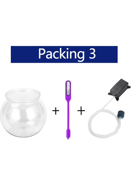 P4 Stili S Beden Balık Kasesi Plastik L M S Boyutları Masaüstü Akvaryum Tankları Betta ve Tüm Mini Balıklar Için Yuvarlak Dayanıklı Balık Tankı (Yurt Dışından)