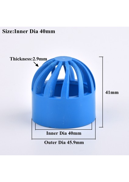 Iç Çap 40MM Stili 1 Bilgisayar 1~~ Pvc Nefes Alabilir Kapak Akvaryum Balık Tankı Geçirgen Ekran Yuvarlak Hava Kanalı Havalandırma Kapağı Su Borusu Bağlantı Parçaları (Yurt Dışından)