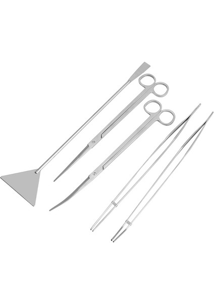 Set3 Stili Akvaryum Su Ürünleri Bakım Aracı Kiti Uzun Saplı Cımbız Kesme Aracı Seti Canlı Bitkiler Ot Seti Için (Yurt Dışından)