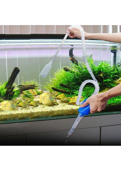 140CM Tarzı 1pc Manuel Temizlik Vakum Su Değiştirme Değiştirici Uzunluklu Sifon Pompası Boru Balık Tankı Filtre Makaleler Ev Akvaryum Temizleme Aracı (Yurt Dışından) fiyatları