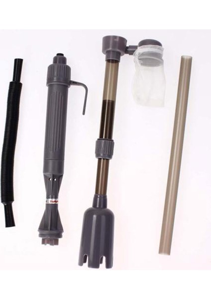 Beyaz Stil Elektrikli Akvaryum Vakumu Su Değiştirme Kumlama Temizleyici Balık Tankı Sifon Pompası Hortum ve Filtre Torbası ile (Yurt Dışından)