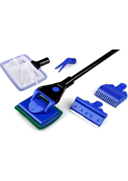 Akvaryum Temizleme Araçları Akvaryum Tankı Temizleme Seti Balık Ağı Çakıl Taraması Algi Temizleyici Çatal Sünger Fırça Cam Temizleyici Araçlar (Yurt Dışından)