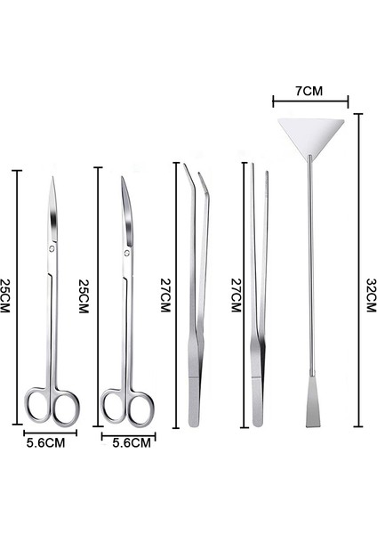 Tip-3 Tarzı Kit Akvaryum Alet Seti Cımbız ve Ors Paslanmaz Çelik Tamir Aleti Su Bitkileri Akvaryum Akvaryum Bakım Seti (Yurt Dışından)