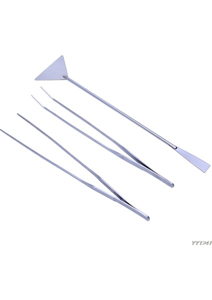 Gümüş Tarzı 3 Parça Akvaryum Bakımı Için Kesme Araçları Seti Cımbız Düzleştirici Canlı Bitkiler Çim Için (Yurt Dışından)