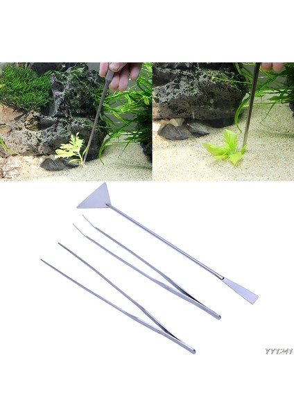 Gümüş Tarzı 3 Parça Akvaryum Bakımı Için Kesme Araçları Seti Cımbız Düzleştirici Canlı Bitkiler Çim Için (Yurt Dışından) modelleri