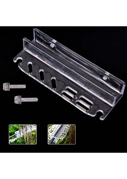 Beyaz Stil Bakım Yan Tutucu Akvaryum Tankı Cımbız Tutucu Akvaryum Temizleyici Araçlar Depolama Tutucu Akrilik Su Bitkisi Aracı (Yurt Dışından)