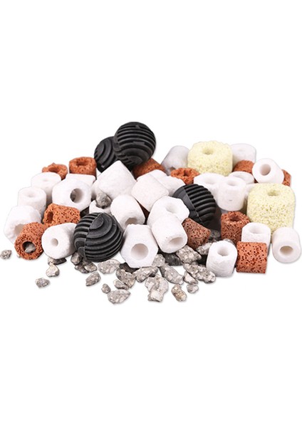 Yollow Gözenekli Top Stili 500G Akvaryum Balık Tankı Filtre Malzemesi Seramik Halkalar Aktif Karbon Berrak Su ile Ücretsiz Ağ Çanta Akvaryum Aksesuarları (Yurt Dışından) fiyatları