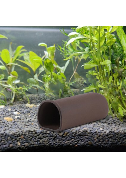 Kahverengi Tarzı 14X7X5.3CM Balık Tankı Kristal Karides Evi Özel Şekilli Toprak Saksı Barınak Toprak Tüp Mağarası Akvaryum Karides Yetiştiriciliği Seramik Yuva Dekorasyon (Yurt Dışından)