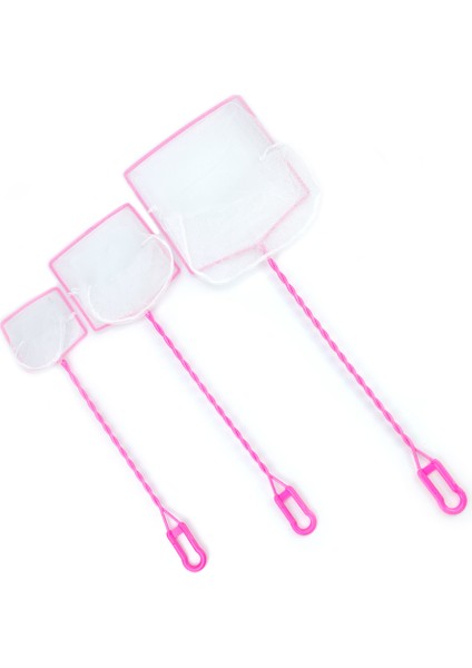 Pembe Tarzı No.8 Boyutu Yumuşak Akvaryum Ağı Taşınabilir Uzun Sap Kare Akvaryum Balık Ağı - Balık Tankı Aksesuarları Temizlik Araçları (Yurt Dışından)