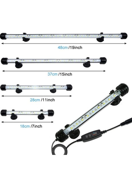 28CM 30LEDS Ab Fiş Stili cm Kısılabilir Balık Tankı Işık Zamanlayıcı LED Akvaryum Işığı Su Geçirmez LED Işık Çubuğu Sopa Sualtı Balık Lambası Akvaryumlar Dekor (Yurt Dışından) fırsatları