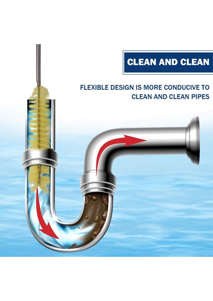 Sarı Stil 155CM Esnek Drenaj Fırçası Çift Uçlu Hortum Boru Paslanmaz Çelik Akvaryum Temizleme Fırçası Için Bükülmüş Filtre Hava Hortumu Temizleyici (Yurt Dışından) modelleri
