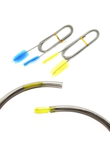 Sarı Stil 155CM Esnek Drenaj Fırçası Çift Uçlu Hortum Boru Paslanmaz Çelik Akvaryum Temizleme Fırçası Için Bükülmüş Filtre Hava Hortumu Temizleyici (Yurt Dışından) indirimleri