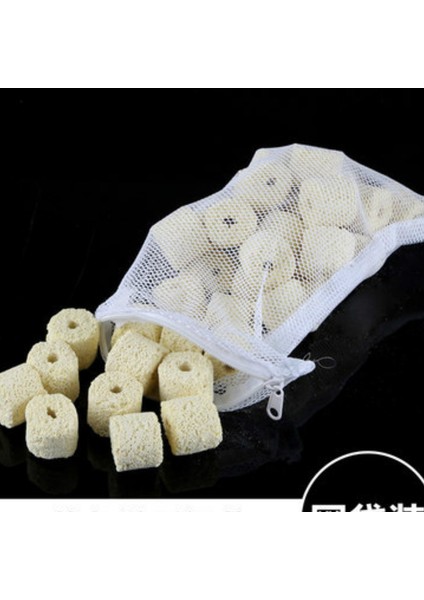Yollow Gözenekli Yüzük Stili 500G Akvaryum Balık Tankı Filtre Malzemesi Seramik Halkalar Aktif Karbon Berrak Su ile Ücretsiz Ağ Çanta Akvaryum Aksesuarları (Yurt Dışından)