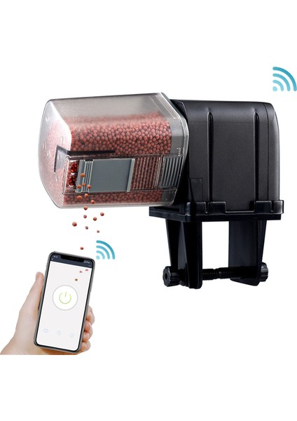 Wıfı Siyah Stili Yok Otomatik Akvaryum Balık Tankı Besleyici Zamanlamawifi Kablosuz Akıllı Telefon Uzaktan Kumanda Balık Tankı Dağıtıcı (Yurt Dışından) fırsatları