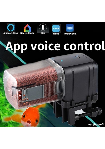 Wıfı Siyah Stili Yok Otomatik Akvaryum Balık Tankı Besleyici Zamanlamawifi Kablosuz Akıllı Telefon Uzaktan Kumanda Balık Tankı Dağıtıcı (Yurt Dışından) indirimleri